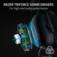 Razer BlackShark V2 X Gaming Headset: 7.1 Surround Sound - 50mm Drivers - Memory Foam Cushion - For PC, PS4, PS5, Switch - 3.5mm Audio Jack - Black